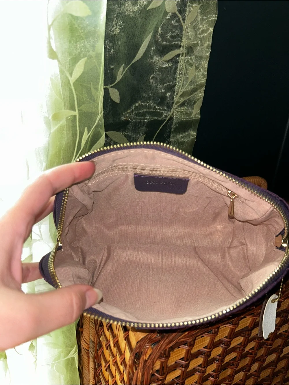 CHICECO Purple Zip Cosmetic Pouch -NWOT-